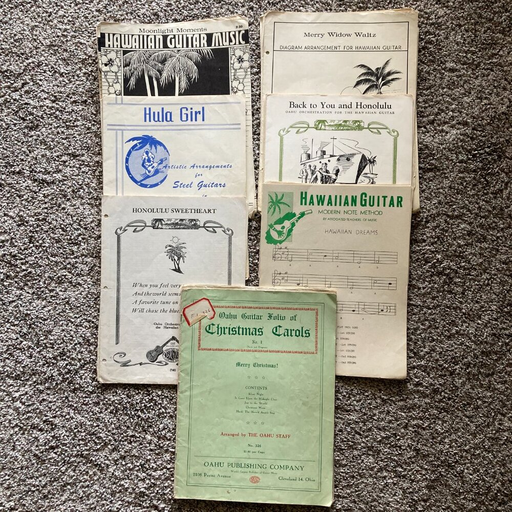 Lot of 40+ Vintage Hawaiian Guitar Music
